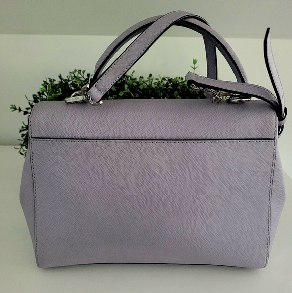 Michael Kors Light Purple Saffiano Leather Satchel - Picture 3 of 11